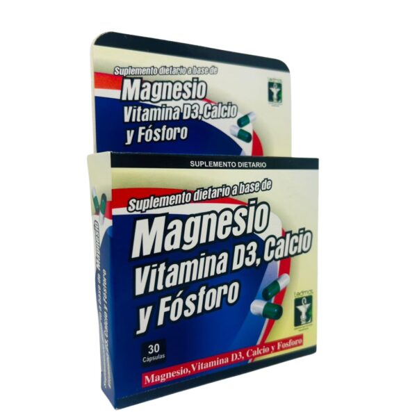 Magnesio Vitamina D3 Calcio y Fosforo
