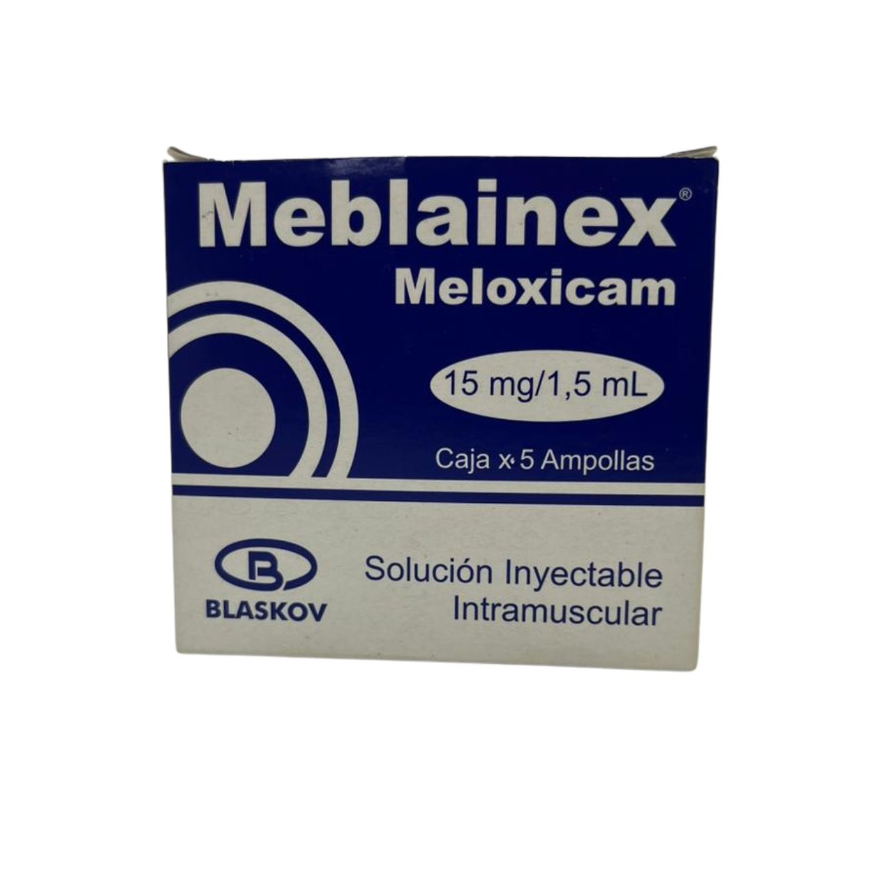 MELOXICAM AMPOLLAS Meblainex meloxicam 15mg/1,5mL ampolla - Imagen 1