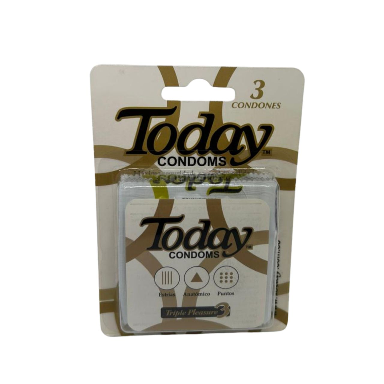 TODAY TRIPLE PLEASURE Condones Today Triple Pleasure - Imagen 1