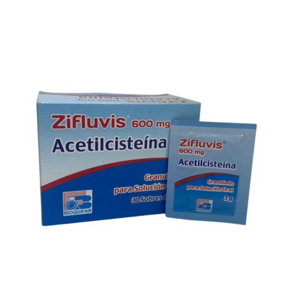 Zifluvis 600mg Acetilcisteína sobre